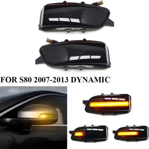 Car Dynamic Side Markers LED Flowing Turn Signal Light Blinker Indicator for Volvo C30 C70 S40 S60 V40 V50 V70 2008-2010