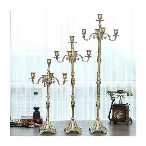 European luxury alloy 5 arm candlestick, wedding decoration candles,candles holders for home decoration ZT001