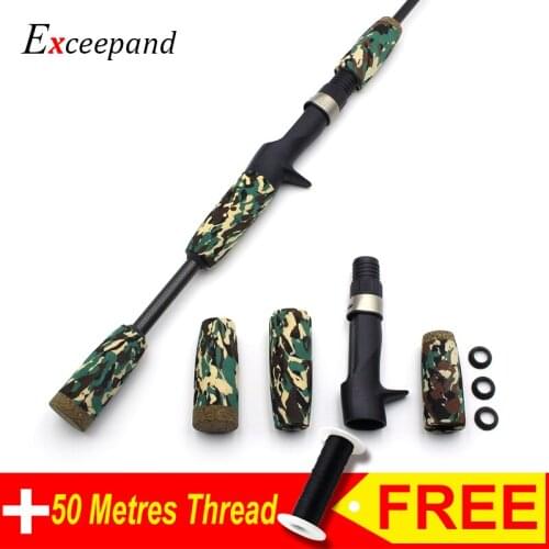 Exceepand Casting Fishing Rod Building Handle Camouflage EVA Casting Fishing Rod Repair Grip and Reel Seat