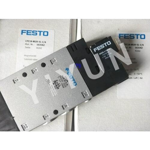 CPE18-M1H-5L-1/4 163142 CPE18-M1H-5J-1/4 163143 CPE18-M1H-5/3G-1/4 170247 CPE24-M1H-3OL-3/8 163164 FESTO Solenoid valve