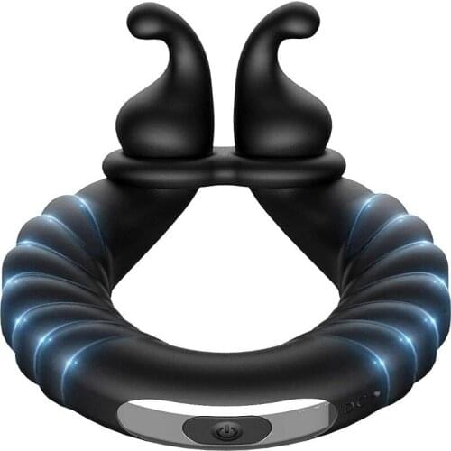 Penis Ring Vibrator Cock Ring Delay Ejaculation Erection Vibrating Penis Long Lasting Adult Erotic Sex Toys for Men Sex Shop 18