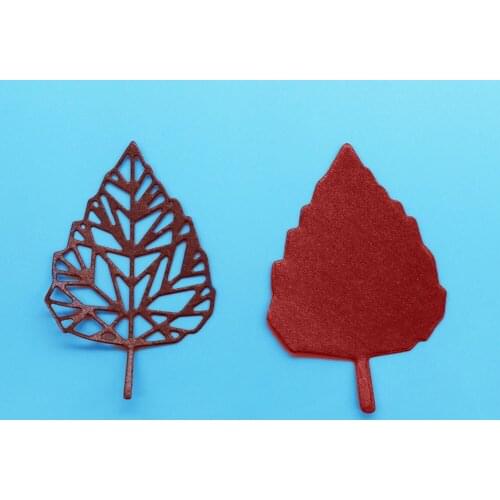 Leaves Metal Cutting Dies Scrapbooking Embossing Folders for Greeting Card Making Decorative Paper Craft DIY Stencil