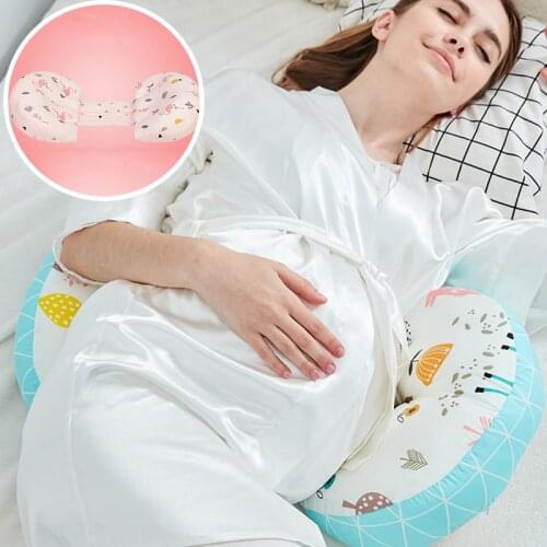 Multi-function U-shape Belly Support Pillow for Pregnant Women Side Sleepers Protect Waist Sleep Pad Maternity Waist Pillows