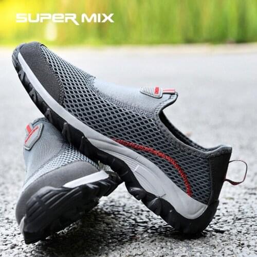 Mens shoes summer outdoor soft loafers lazy shoes lightweight cheap mesh casual shoes mens sports shoes