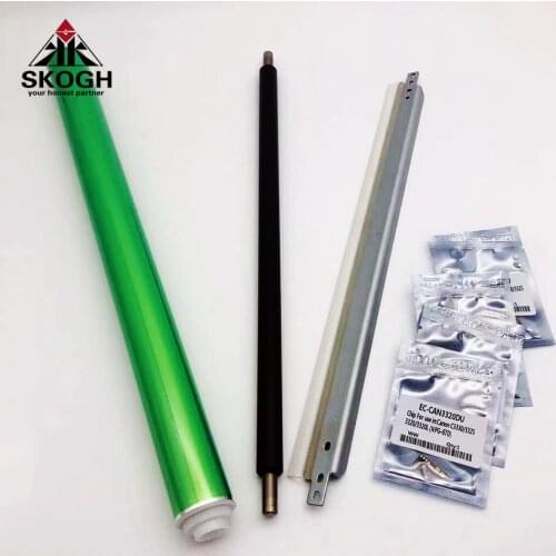 A Set C3320 OPC Drum Chip For Canon IRC 3320 3325i 3320L 3330 IRC3320 IRC3325 IRC3325i Drum Clean Blade Primary Charge Roller