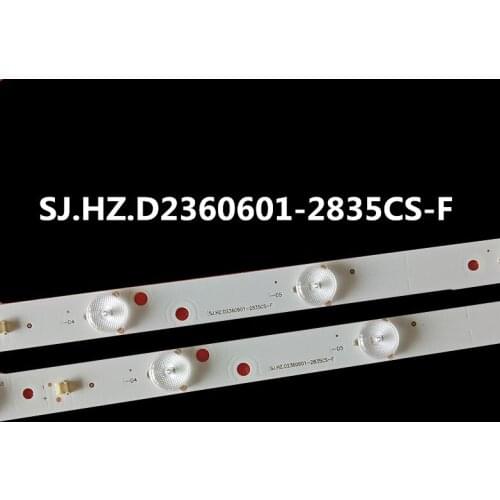 New LED Backlight strip for 23 24inch SJ.HZ.D2360601-2835CS-F 6 led 1kit-2bars