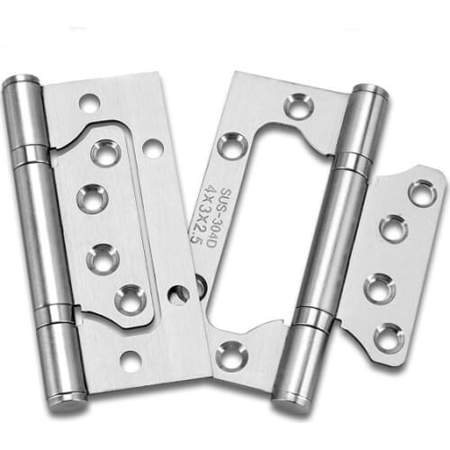 Stainless Steel Free Slotted Hinges 4" 5-inch Free Slotted Door Hinge Thickened Silent Hinges High Quality Furniture Accessories