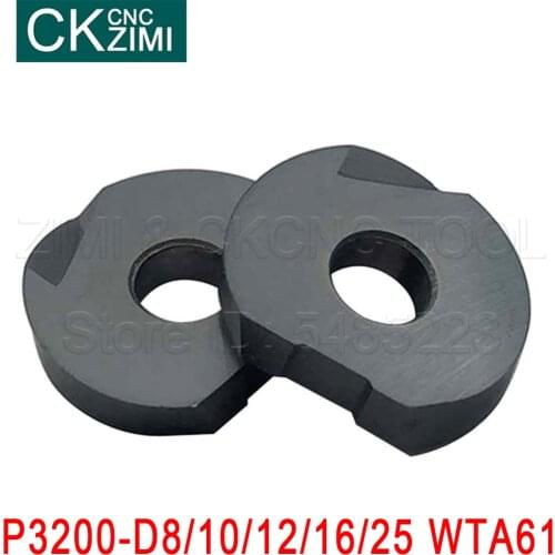P3200 D8 D10 D12 D16 D20 D25 WTA61 Milling Inserts carbide insert CNC tools Copy Turning Inserts for T2139 Face End Mill Holder