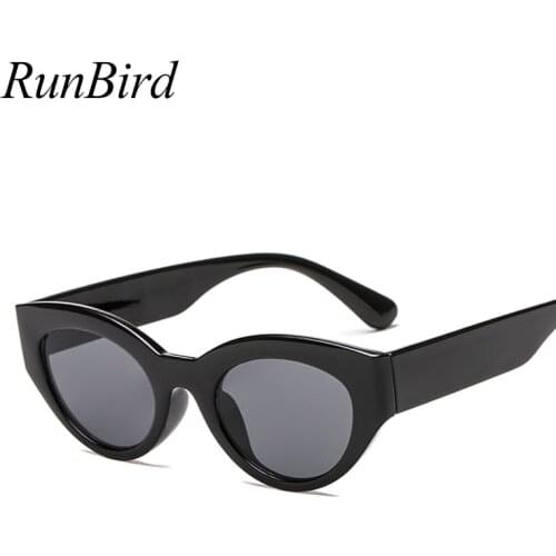 2018 Bold Full-Framed Cat Eye Sunglasses Women Brand Designer Vintage Oval Lens Urban Chic 90S Sun Glasses for Men 1510R
