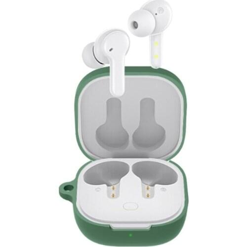 Bluetooth-compatible Earphones Anti-lost Portable Soft Silicone Protective Box Comipable with QCY T13 Earbuds 24BB