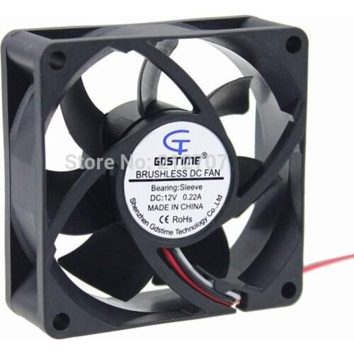 100PCS Gdstime Computer Case 12V 3Pin 7CM 7025 70x70x25mm 70MM CPU Cooling Cooler Heatsink Fan