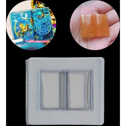 Magic Open Book Resin Casting Silicone Molds DIY Keychain Earrings Jewelry Making Tools
