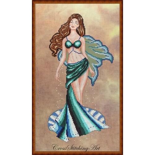 2020 New Arrival Embroidery the Fairy of Love Cross Stitch with 14CT Aida Counted Canvas & Free Shipping for Home Decoration