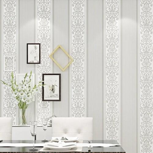 High Quality Thick Stripe Wallpaper Backdrop Living Room Bedroom Decor European 3d Striped Wallpapers Home Decoration GM023