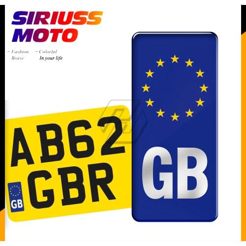 Motorcycle GB Flag Badge Vinyl Sticker Moto Number Plate Decals Case for Vespa Aprilia Ducati Kawasaki Yamaha Honda Suzuki