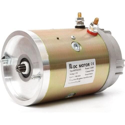 12v 1.6kw DC motor power unit motor copper wire movement