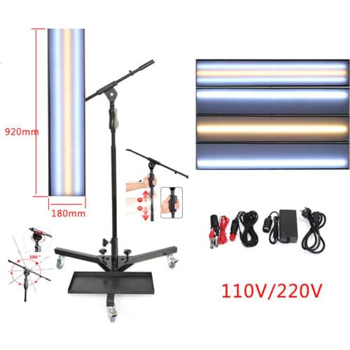 12V LED Lamp Reflector Board Dent Repair Tools LED Light Reflection Board with Adjustable Holder Hand Tool Set