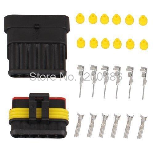 5 Pin Way Car Auto Waterproof Electrical Connector Plug Socket Kit