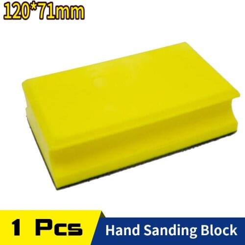 71x120mm Hand Sanding Block Quanlity PU Foam Hool Loop Velcro Hand Sanding Tools Polishing Pad for Hook and Loop Disc