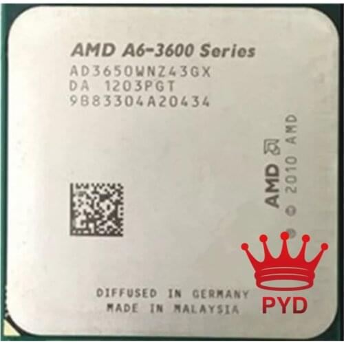 AMD A6-Series A6-3650 A6 3650 2.6 GHz Quad-Core CPU Processor AD3650WNZ43GX Socket FM1