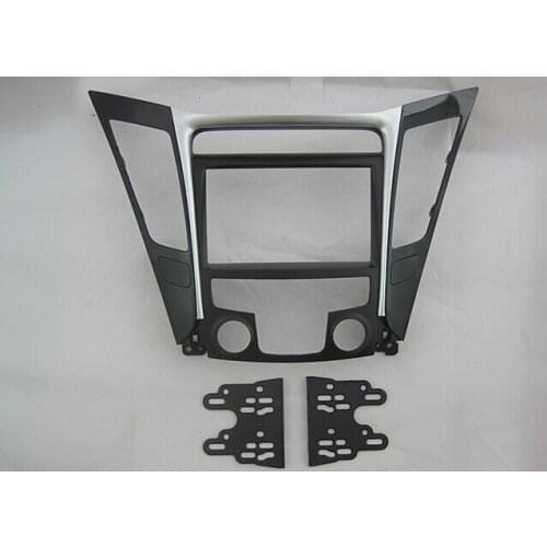 Car Fascias Stereo Radio Panel Frame Dash Kit For Hyundai Sonata YF i45 Manual Air Conditioning 2009 2010 2011 2012 2013 - 2015