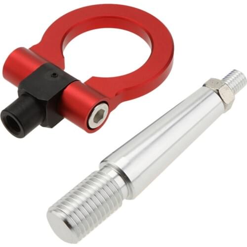 Car Style Foldable Designed Red Car Racing Tow Hook for Mitsubishi Lancer EX Car Auto Trailer Ring Tow Hook Set