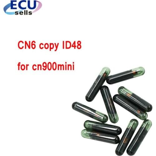 10PCS X CN6 ID48 Car Transponder Glass Blank Cloner Chip Use For CN900/ND900/CN90MINI KEY PROGRAMMER