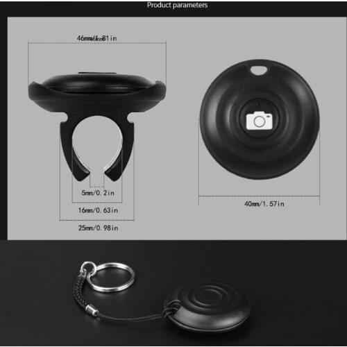 Wireless Bluetooth 4.0 Camera Shutter Remote Control for IOS Android Smartphones