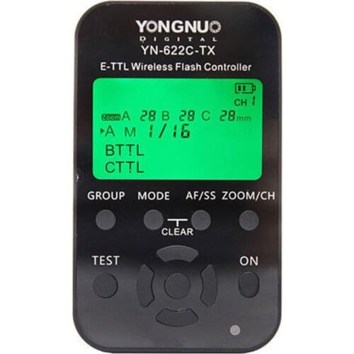 Yongnuo YN-622C-TX TTL LCD Wireless Flash Controller Wireless Trigger Transmitter Shutter Release for Canon DSLR 7D 60D 50D
