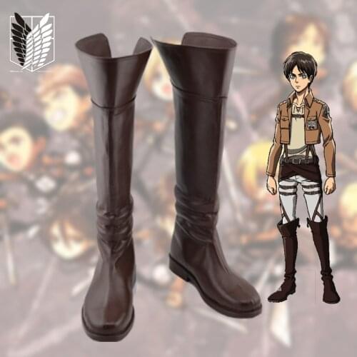 Anime Shingeki no Kyojin Shoes Attack on Titan Cosplay Boots