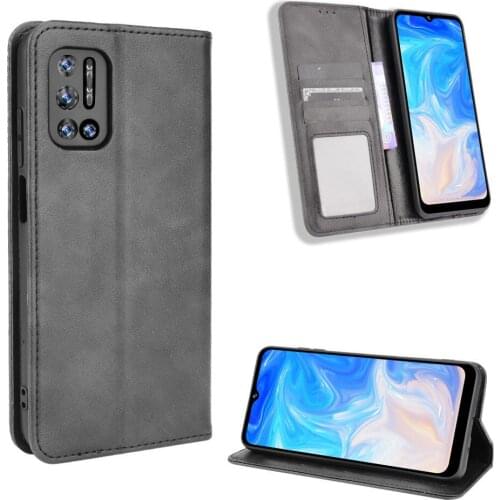 For Doogee N40 Pro Case Luxury Flip PU Leather Wallet Magnetic Adsorption Case For Doogee N40Pro N 40 Phone Bags