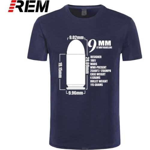 Luger T Shirt 9mm T-Shirt Printed Men Tee Shirt Plus size Awesome 100 Cotton Short-Sleeve Summer Tshirt