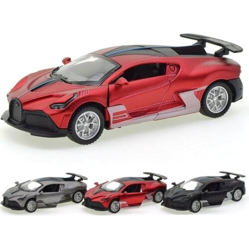 Toy Car Bugatti Lavoiturenoire Alloy Car Diecasts Toy Vehicles Car Model Miniature Scale Model Car For Children Early Education