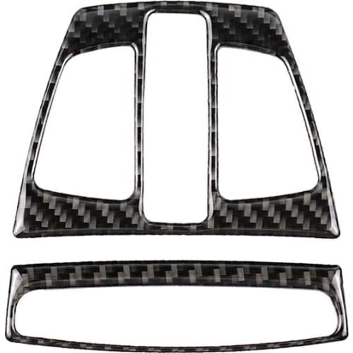 Genuine Carbon Fiber Car Top Roof Front Reading Light Frame Cover Stickers For BMW 1/2 Series 3 series GT 4Series X1 X5