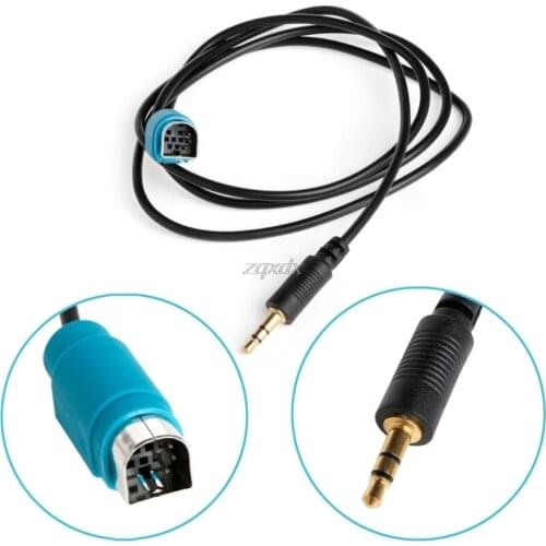 3.5mm Aux Cable Connection Line Audio Adapter for ALPINE KCE-236B CDA-9884 CDA-9886M MP3 for iPhone 6S 6 Plus 6 Smart Phone