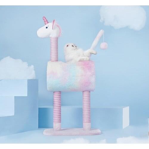Cat Scratcher Unicorn Cat Climbing Frame Cat Litter Cat Tree One Tongtian Column Cat Climbing Frame Small Cat Shelf Cat Toy