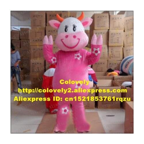 Cow Bossy Cattle Calf Mascot Costume Adult Cartoon Character Music Carnival Business Street Kindergarten Pet Shop zz5365