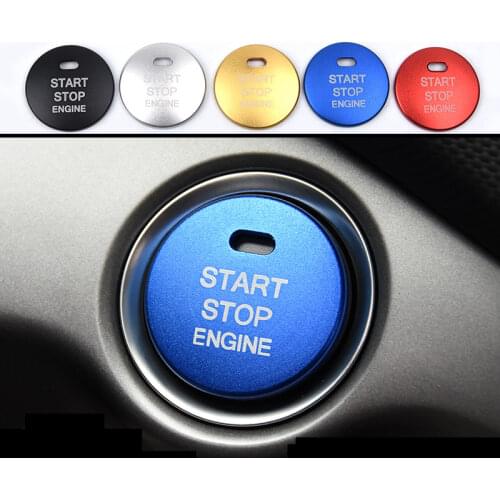 Car Ignition Start Button Cover for Hyundai 2019 Festa Car One-key Start Button Sticker Decorative Accessories