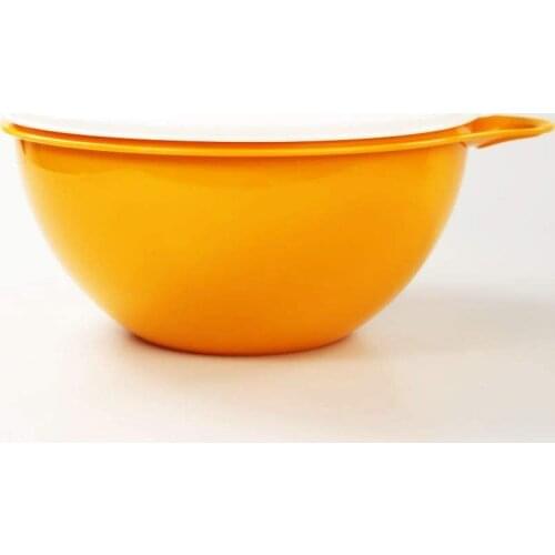 Tupperware Mixing Series Storage and Preparation Vessel 4.5lt,Maximilian Mixing Bowl, Orange, Maxima Jumbo Bowl, salad Bar
