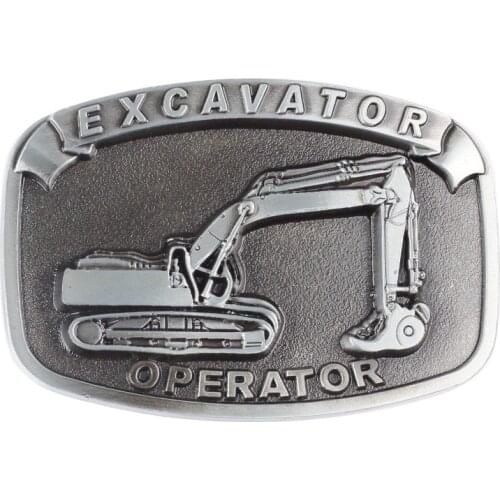 Excavator Alloy Bbelt Buckle width 4.0 Worker Clothing Accessories Fashion