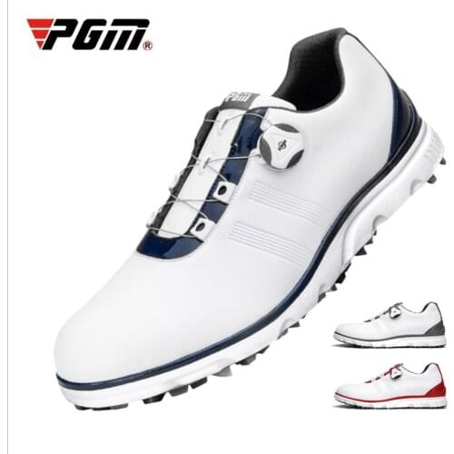 PGM mens golf shoes waterproof sports shoes rotating buckle non-slip sports shoes multifunctional golf shoes