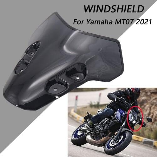 NEW 2 Colors Windshield WindScreen Double Bubble Motorcycle Accessories For Yamaha MT07 MT 07 MT-07 2021