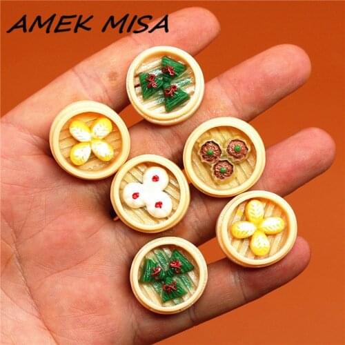 Single Sale 1pc Novel Simulation Food Shoe Charms Accessories Resin Mini Bun Shoe Decoration for croc jibz Kids Party X-mas Gift