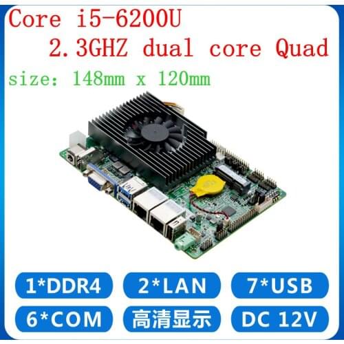 Industrial motherboards Fanless Mainboard 3.5' SBC i5 3317U dual core Embedded Motherboard Inboard DDR3 4G memory