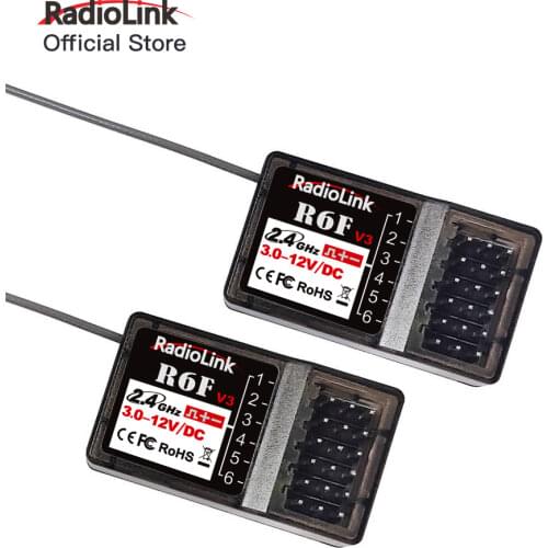 Radiolink R6F 6 Channels 2.4GHz RC Car and Boat Receiver for RC4GS/RC6GS/RC6GS V2/RC4GS V2/T8FB/T8S