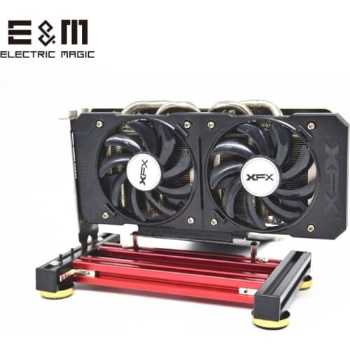 DIY Graphics Card Test Bench Frame Open Air Case PCI External Display Base with Power Supply Extension Wire Stand
