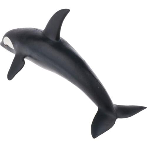 21cm Realistic Orca Whale Figurines Sea Life Animal Model Collection for DIY Projects, Ocean Theme Birthday Party Supplies