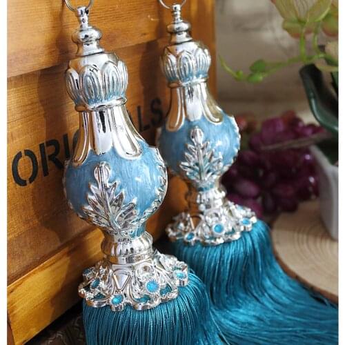 2Pcs Curtain straps European minimalist curtain buckle straps hanging ball Curtains Tieback Tassel Home Decoration Accessories