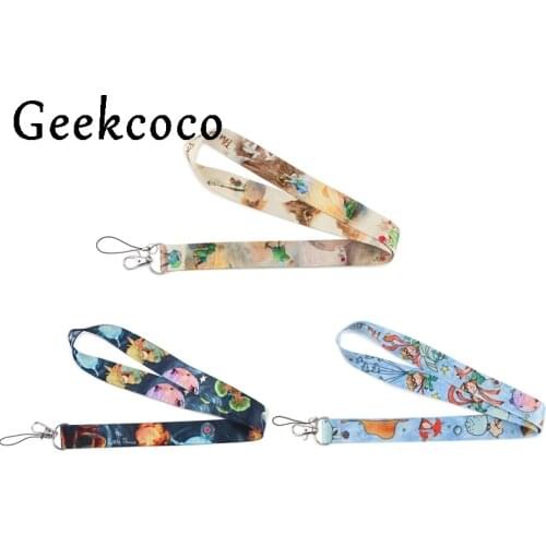 J1240 Cute Cartoon Little Prince Keychain Lanyards Neck Straps for Keys ID Card Pass Gym USB Phone lanyard DIY Hang Rope Sling