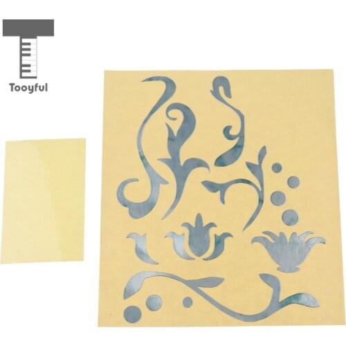 Tooyful Exquisite Guitar Body Headstock Inlay Sticker Decal DIY Guitars Bass Ukulele Decorative Accessories